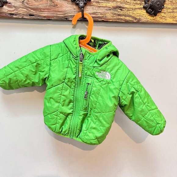 The‎ North Face Infant Reversible Insulated Jacket 3-6M Green & Camouflage - Picture 5 of 7
